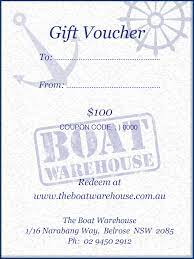 Coupon codes show all coupons. Boat Accessory Gift Cards Boat Warehouse Australia