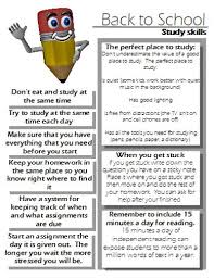 Back To School Study Skills Study Skills Study Skills Worksheets Teaching Study Skills