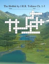 The Hobbit Crossword Chapters 1 3 Language Arts Lessons The Hobbit Teaching Literature