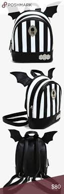 Then we have the mini backpack for you! Beetlejuice Striped Bat Winged Mini Backpack Mini Backpack Bat Wings Beetlejuice