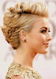 Julianne Hough Short Hair Style Subtle Faux Hawk Updo Hairstyle Short Hair Updo Short Hair Styles Hair Styles