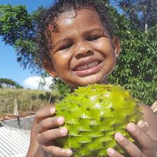 How do you like your soursop? We like it fresh of tree😍 (My son when we  went to Jamaica)