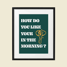 Dean Martin Helen O Connell Wall Art How Do You Like Your Eggs In The Morning Retro Ish