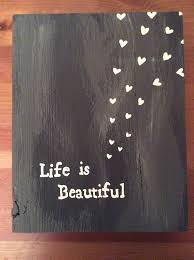 Reclaimed Barn Wood Sign Rustic Life Is Beautiful Hand Painted Distressed Barn Wood Signs Barn Wood Projects Wood Signs