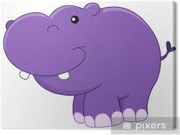 Cartoon hippo butterfly wall art canvas painting posters and prints nordic poster animals nursery wall pictures kids room decor. Baby Hippo Canvas Print Pixers We Live To Change