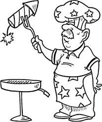 Coloriage Barbecue Du Jour De L Independance Coloriages A Imprimer Gratuits