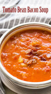 Tomato Soup With White Beans And Bacon Simplyrecipes Com Recipe Bean And Bacon Soup Fresh Tomato Recipes Bacon Soup