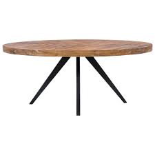 Catalina dining table casual elegance. Moe S Home Collection Parq Rustic Oval Dining Table With Solid Acacia Wood Top Stoney Creek Furniture Dining Tables