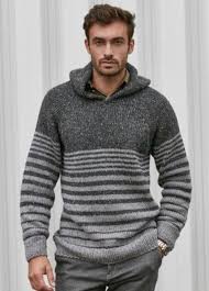 Knitted from soft merino wool yarn. Hooded Sweater Knitted Hoodies Knit Sweater Men Mens Etsy