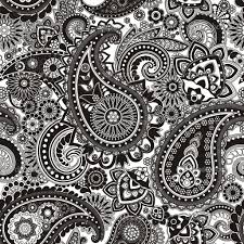 Black And White Paisley Background I Prefer Tonal Paisley Patterns