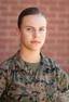 Pfc. Mackenzie A. Derosa, honor graduate for Platoon