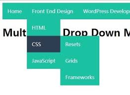 Create A Multi Level Drop Down Menu With Pure Css Css Pure Products Front End Design