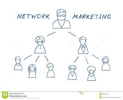 Network Marketing Illustration Stock Illustration