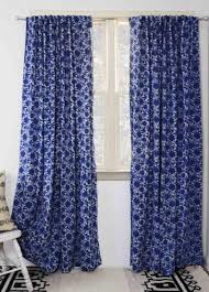 Floral Curtains Blue And White Window Curtains Window Boho Etsy Floral Curtains Curtains White Paneling