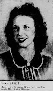 Bobbie Regenia Hibbard Gibbs (1921-1969)