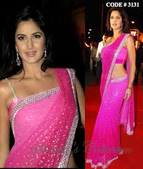 3131 Katrina Kaif's Ombre Pink Saree – Shama's Collection