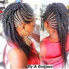 Braided hairstyles 2021 for black women: Instagram Photo By Voiceofhair Stylists Styles Apr 25 2015 At 4 26pm Utc Braided Mohawk Hairstyles Box Braids Hairstyles Braided Mohawk Black Hair
