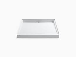 Shop our selection of durable shower pans, available in a variety of styles and sizes for a truly click to add item redi trench® 72w x 48d triple curb shower pan with back trench drain to the. K 9998 Groove Shower Base 48 Inch Square Kohler Canada
