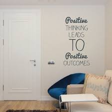 Positive Thinking Wall Sticker Decal Wall Vinyl Quote Mural Etsy Vinyl Wall Quotes Wall Sticker Inspirational Wall Decals
