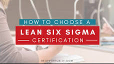 How much does a Lean Six Sigma Certification Cost? - YouTube