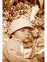 Tarjetas de felicitación con la obra «Bebe en sepia» de javisolarte