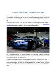Junk my car in san diego. Cox Auto Service San Diego Honest Auto Repair Shops Brake Service Car Repair Mechanic Near Yo By Coxauto Service Issuu