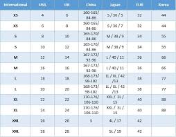 Matter Of Fact International Cloth Size Chart International