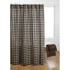 Black And Tan Shower Curtains Farm House Black And Tan Check Burlap Shower Curtain Country Rustic Primitive Vhc Country Burlap Shower Curtains Plaid Shower Curtain Black Shower Curtains
