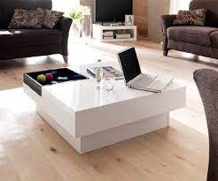 Verkauft wird hier ein glastisch. Magica Couchtisch 90x90 Cm Hochglanz Weiss Schwarz Mit Tablett Moderner Couchtisch Couchtisch Modern Couchtisch Wohnzimmer Design