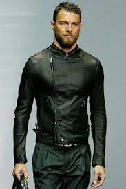Giorgio Armani Leather Jacket Men Armani Men Leather Jacket