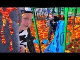 Cops Vs Robbers The Floor Is Lava Challenge And Prison Escape At The Park New Game With Dad Youtube The Floor Is Lava Prison Escape Fun At Work