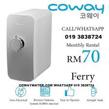 The best morning starter is a fresh glass of water. Ferry Coway Ferry Water Filter Reverse Osmosis