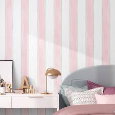 Pink and white bedroom walls. Blue Pink White Striped Wallpaper For Kids Room Modern Children Room Girl Boy Bedroom Wall Paper Decoration Papel De Parede 3d Wallpapers Aliexpress