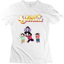 Womens Steven Universe Logo Customized Causal White T Shirt By Mjensen Steven Universe White Tshirt T Shirt