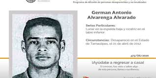 Has visto a Germán Antonio Alvarenga Alvarado?