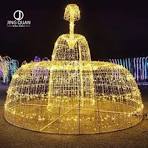 3D Fountain Motif Lights Electric Festival Lamps LED Holiday Light Outdoor  Business Center Christmas Decoration