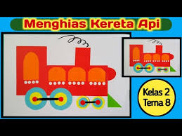 Hiasan kelas tk bentuk kereta. Cara Membuat Hiasan Kereta Api Dari Kertas Origami Sbdp Kelas 2 Tema 8 Youtube