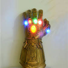 Regarding the relic of the hand of st. Thanos Infinity Gauntlet Led Light Gloves Cosplay War Marvel Avengers Adult Size Ebay