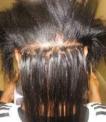Starting Micro Link Extensions On Relaxed Hair This Is The Safest Extension Technique And The Most Versatile Relaxed Hair Weave Hairstyles Wig Hairstyles