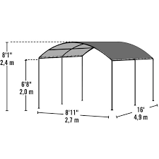 Monarc 9 Ft X 16 Ft Canopy Free Standing Carport Canopy Instant Canopy