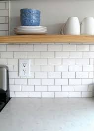 Kitchen White Tile Dark Grout Novocom Top