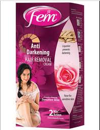 This is a hair removal cream from veet. Dabur Fem Anti Darkening Hair Removal Cream Rose Id 15806368248