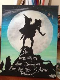 Peter Pan Canvas Diy Google Search Peter Pan Painting Disney Paintings Disney Art