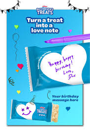 Send A Little Love Whenever It S Needed With Rice Krispies Treats And Our Writable Wrappers In 2020 Rice Krispies Rice Krispie Treats Krispie Treats