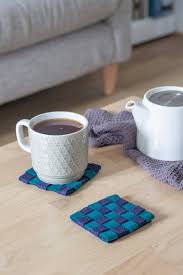 It is so much fun to decorate your home for halloween. Diy Woven Felt Coasters The Crafty Gentleman