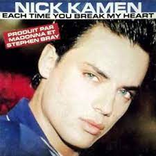 Recording and mixing of each time you break my heart was performed by michael hutchinson at new york's sigma sound studios, while ted jensen did the precision lacquer mastering of the in the united kingdom, each time you break my heart debuted at number 54 on the uk singles chart. Nick Kamen Each Time You Break My Heart