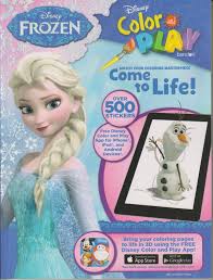 We have given here disney frozen coloring pages to download for kids. Disney Frozen Color And Play With Over 500 Stickers Softcover Children S Coloring 2015