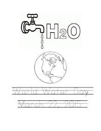 World Water Day Coloring Page With Writing World Water Day Coloring Pages Writing