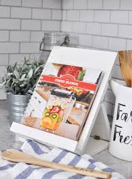 Foldable Recipe Stand Free Plans Diy Book Stand Recipe Holder Recipe Book Holders