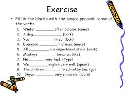 • the simple present tense in english is used to describe an action that is regular, true or normal. Chapter 1 Tenses The Simple Present Tense The